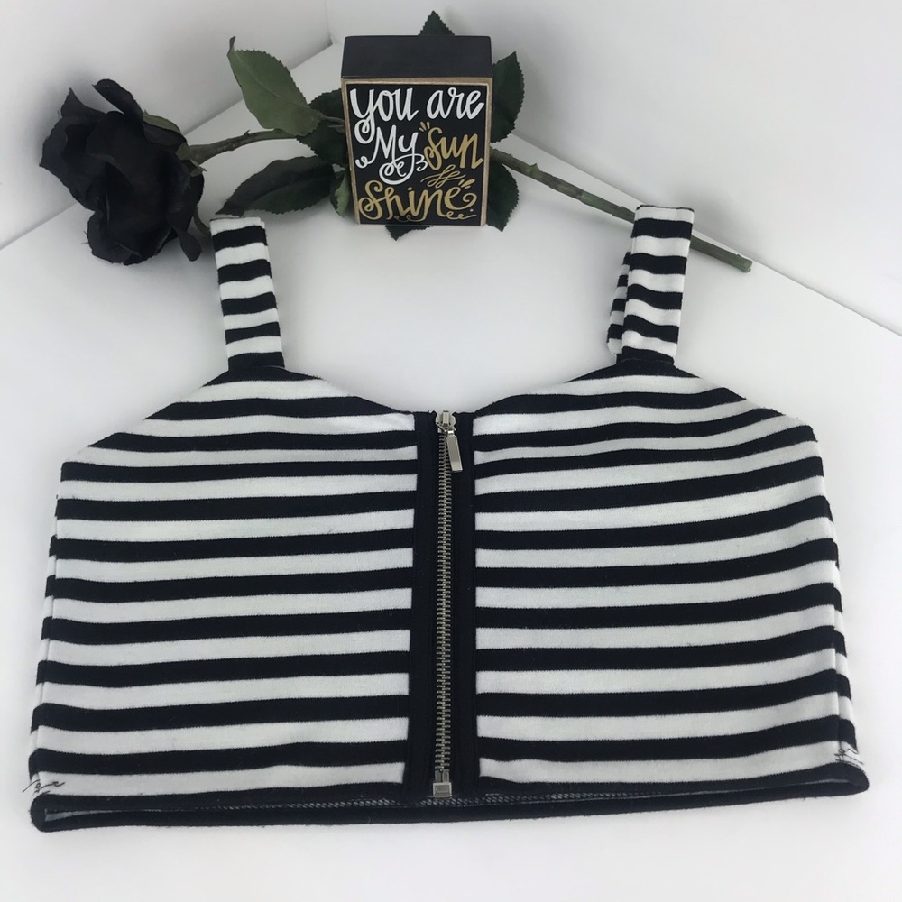Striped Cropped Tank Top